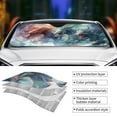 thumbnail image 3 of Disketp Windshield Sun Shade, Car Sun Shade for Front Window Ink Style Wave Dragon Sunshades Sun Visor Protector Blocks UV Rays Foldable, 3 of 5