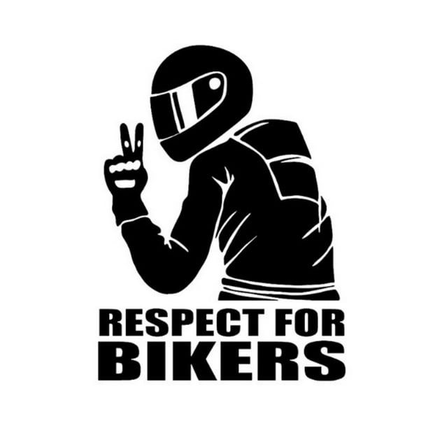 Calcomanías para autos, calcomanías reflectantes de respeto por los ciclistas, calcomanías decorativas para autos de moda, calcomanías reflectantes para ciclistas, fiel a su promesa