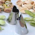thumbnail image 3 of Stainless Steel Finger Protector, Adjustable Separator Resistant Thumb Guard Peelers, Adjustable Cut Resistant Finger Protector, for Nuts, Fruits, Seafood Sheller,Set of 5, 3 of 8