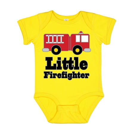 

Inktastic Little Firefighter Fire Engine Gift Baby Boy or Baby Girl Bodysuit