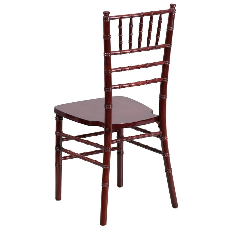 Flash Furniture 2 Pack HERCULES Series Mahogany Wood Chiavari