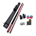 thumbnail image 3 of Colaxi 147cm Billiard Cue Two Sections with Storage Bag Portable Replacement Pool Table Sticks Snooker Cue for Game Break Room House Pink, 3 of 8
