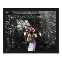 40x28 Frame Black Picture Frame - Complete Modern Photo Frame Includes UV Acrylic Shatter Guard Front, Acid Free