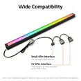 thumbnail image 4 of COOLMOON ARGB Diamond Pattern LED Magnetic RGB Light Bar Rainbow PC Case Light Bar with 5V 3Pin ARGB Interface Synchronized Lighting Effects, 4 of 8