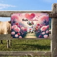 thumbnail image 2 of Hello Valentine’s Day Siamese Flower Crown Romantic Pink Floral Horizontal Metal Aluminum Sign Cat Lover Kitten Owner Gifts Wall Art Home Decor - 00031, 2 of 5