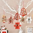 thumbnail image 5 of Colgante de madera para árbol de Navidad, regalos para niños, decoración navideña estilo 2, 5 of 5