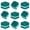 Green, variant on 100 Pcs Expanding Plastic Concrete Anchors Screw Anchors Drywall Wall Expansion Pipe for Hollow Walls Tile Cement Bolt Expansion Tube (Green, 1/4" X 1-1/4" for #10,#11, or #12 Screws)
