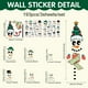 thumbnail image 2 of Pegatinas navideñas para ventana (paquete de 3) | Calcomanías navideñas de PVC de doble cara de 30 x 30 cm | Adhesivos de cristal de temporada con copos de nieve y renos para decoración de hogar,, 2 of 6