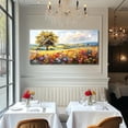 thumbnail image 6 of Tree Landscape Wall Art Print Country Wildflower Large Artwork Spring Colorful Scenery Painting for Living Room Bedroom Modern Rustic Farmhouse Decor - 29"x57", 6 of 7
