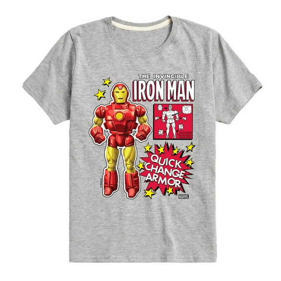 Marvel Iron Man - Action Figure - Toddler And Youth Short Sleeve Graphic T-Shirt