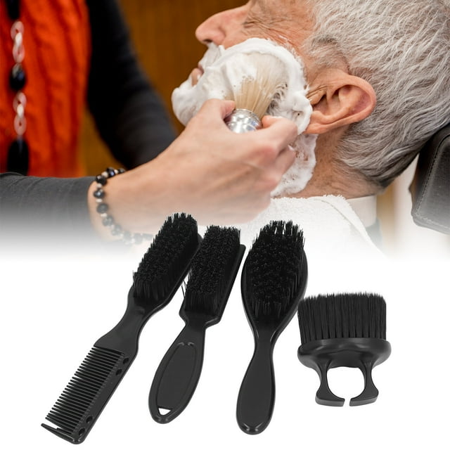 Pincel de Estilo de Barba, Calza de Barba Amigable Con la Piel 4 piezas