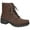Brown Matte, variant on Easy Street Womens Elsie Quilted Lace-Up Ankle Boots