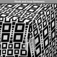 thumbnail image 4 of Abstract Dog Crate Cover, Monochrome Squares of Many Sizes Motif with Grid Design Geometric Rows Pattern, Easy to Use Pet Kennel Cover for Medium Large Dogs, 35" x 23" x 27", Black White, by Ambesonne, 4 of 6