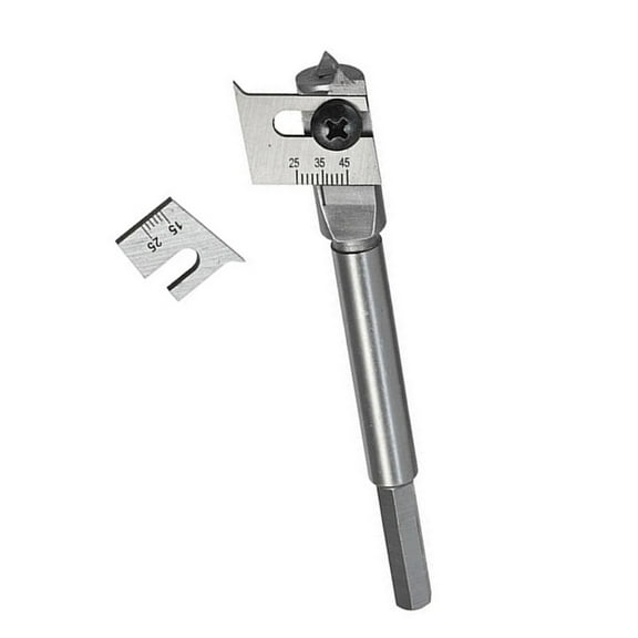 Expandable Flat Wood Drill Bit Set, Adjustable Spade Cutter for Efficient Boring
