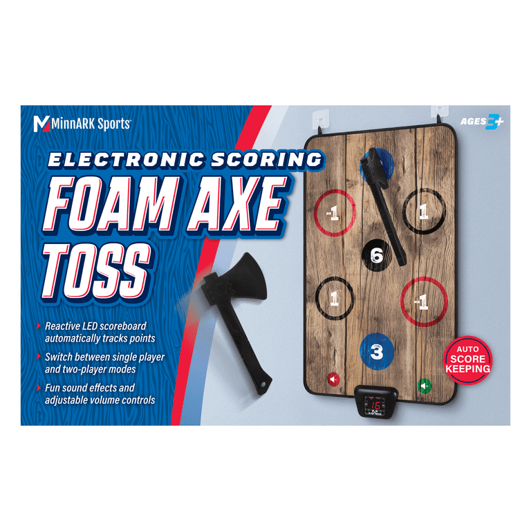 MinnARK Electronic Scoring Foam Axe Toss Game photo 2