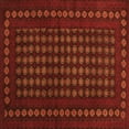 thumbnail image 1 of Ahgly Company Indoor Square Abstract Orange Contemporary Area Rugs, 6' Square, 1 of 1
