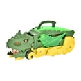 thumbnail image 1 of Camión de transporte de dinosaurios portátil transformable, juguete de dinosaurio para niños Verde profundo, 1 of 9