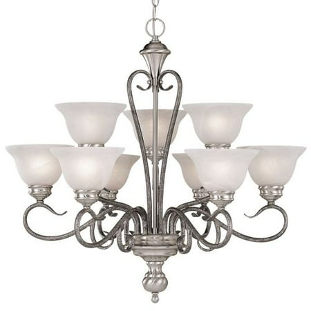 2 Tier 9 Arm Chandelier - Millennium Lighting 679 Devonshire 9-Light Two Tier Chandelier