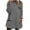 Gray, variant on Fall Winter Womens Lounge Tops Fuzzy Long Pullover with Pockets Fleece Casual Crewneck Sweatshirts