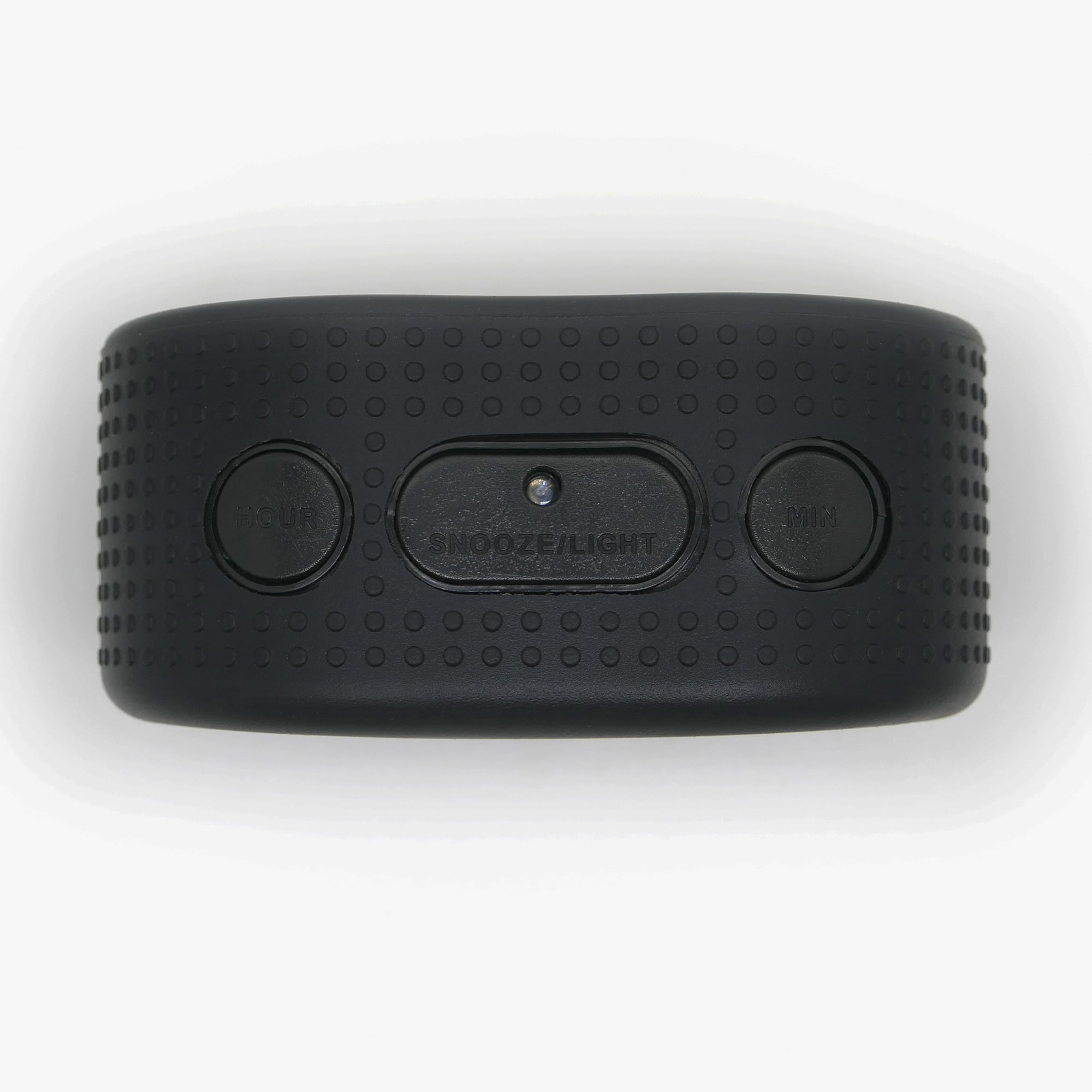Timelink Rubber Smartlight Fashion Digital LCD Alarm Clock - Black