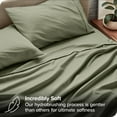Bare Home Premium 1800 Collection 4Piece Bed Sheet Set, FullXL, Sage