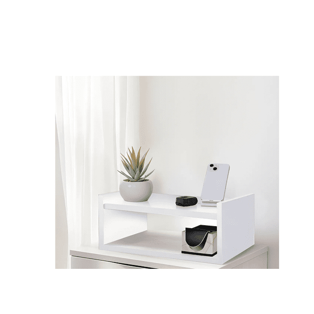Buró Flotante Blanco Minimalista Melamina