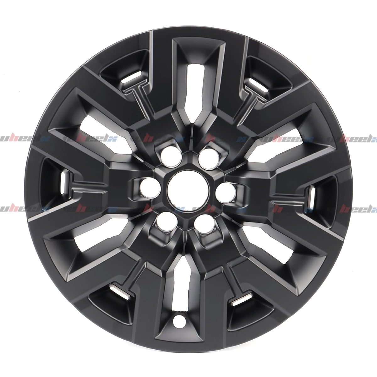17 inch Hubcap Wheel Skin Covers Compatible with 2022-2024 Nissan Frontier SV, Durable ABS Plastic Rim Covers (Set of 4), Fit for Standard Wheels - Snap On Tire Cover Replacement (Matte Black)