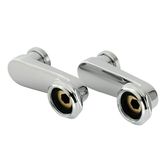 Aqua Vintage AET135-1 Swing Arms for Wall Mount Clawfoot Tub Faucet, Polished Chrome