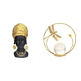 thumbnail image 1 of Elegante Figura De Resina Africana Con Bola De Cristal De Metal, Adorno De Mesa, Decoración Creativa Para El Hogar, Centro De Mesa Para Entrada, Pasillo, Estante, Dormitorio, Sala De Estar., 1 of 8
