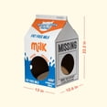 thumbnail image 2 of Oodles Multicolored Milk Carton Corrugated Cardboard Indoor Cat House & Condo with Scratching Pad, O/S, 2 of 9