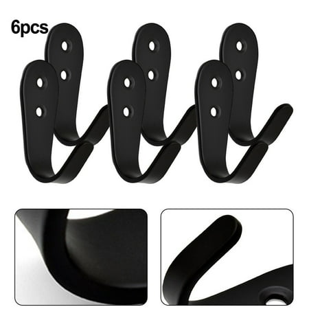 

6pcs Towel Coat Heavy Duty Stainless Steel Door Wall Mount Hook Hanger Holder