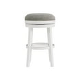 thumbnail image 2 of Alaterre Furniture Clara Swivel Backless Bar Height Wood Stool, White, 2 of 6