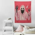 thumbnail image 4 of ONETECH  Pink tapestry No You Hang up Funny Small Tapestries Horror Ghost style Scary Face tapestry Halloween Wall Art Decor Aesthetic for Bedroom Wall Hanging for Teen Dorm Decor, 4 of 7