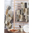 thumbnail image 2 of Black Brown Color Blocks Kitchen Dish Towels for Drying Dishes Set of 2, Abstract Geometric Art Waffle Weave Microfiber Hand Tea Bathroom Towels Quick Dry & Absorbent Towel 15.7x23.6, 2 of 7