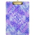 thumbnail image 1 of FMSHPON Abstract Purple Tie Dye Marble Print Clipboard Hardboard Wood Nursing Clip Board and Pull for Standard A4 Letter 13x9 inches, 1 of 7