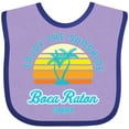 thumbnail image 3 of Inktastic Summer Enjoy the Sunshine Boca Raton Florida in Blue Boys or Girls Baby Bib, 3 of 4