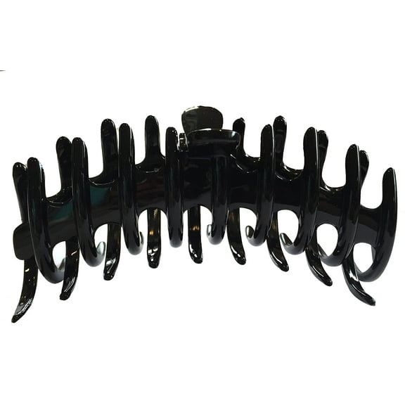 Parcelona French Rake Large Celluloid Acetate Jaw Hair Claw for Women and girls