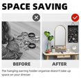 thumbnail image 3 of Hanging Earring Holder Organiser, Brooch Pin Display Board Stud Earring Organisers Storage Earring Holder Organizer Wall------Product code 63262, 3 of 5
