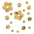 thumbnail image 1 of 18Pcs Acrylic Mirror Floral Wall Stickers Self Adhesive Mirror Wall Decor, 1 of 5