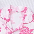 thumbnail image 5 of VNKIDY Women's Pajamas Turtle Print 2 Piece Pajama Set Short Sleeve Button Front Lapel Top Elastic Waisted Shorts Loungewear Set For Home Relaxation Leisure Pjs, 5 of 7