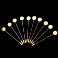 thumbnail image 3 of 10 Piezas Bandeja forma forma forma Palo de Solapa Broche Sombrero Bufanda Bandeja de Pegamento DIY - .5cm 1.2cm diámetro Oro Yinane Broche de solapa de cuello, 3 of 8
