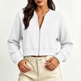 thumbnail image 4 of jjayotai Womens Zip up Sweatshirts Jackets Long Sleeve Casual Loose Outwear with Pockets, 4 of 6
