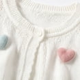 thumbnail image 7 of akafmk Toddler Girls Cropped Cardigan Ruffle Bolero Shrug One-Button Scalloped Lightweight Sweater Cover-Up Fall Outfits, Size 1-2 Years, 7 of 7