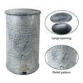 thumbnail image 5 of Vintage Metal Step On Trash Can With Lid 4.5 Gallon Farmhouse Rustic Garbage Can Waste Bin for Kitchen Bathroom Bedroom Porch, 5 of 9