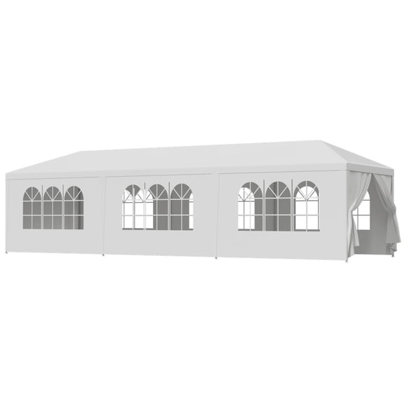WSSYzyzf Outdoor 10x30 Canopy Party Tent, Wedding Gazebo Pavilion with Sidewalls for Events