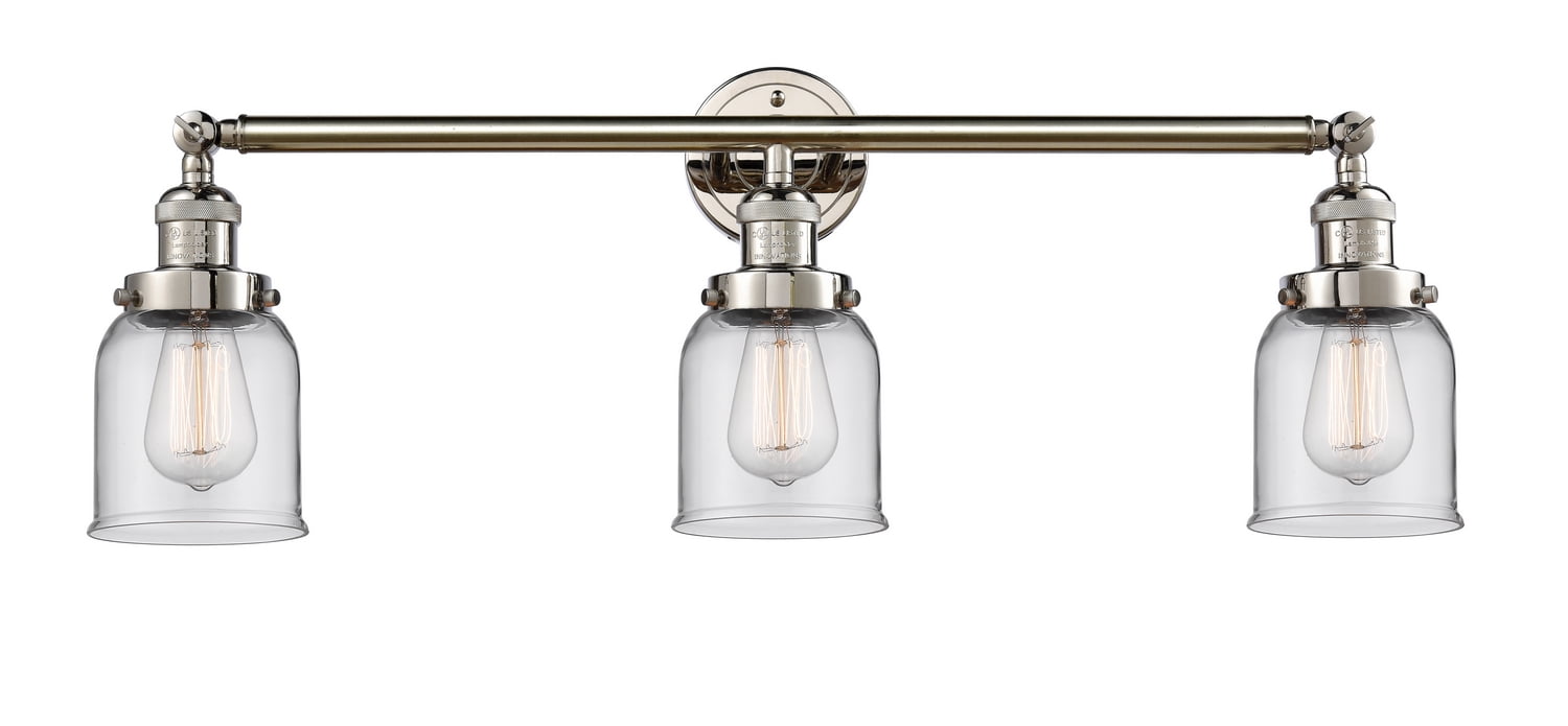 Innovations Small Bell 3 Light Dimmable LED Bathroom Fixture Polished