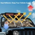thumbnail image 4 of Uorisanigo Windshield Sunshade for 2018-2025 Jeep Wrangler JL JLU & 2020-2025 Jeep Gladiator Sloth Animal Family Car Sun Shade Sun Visor Protection Blocks UV Rays and Heat Keep Interior Cool, 4 of 7