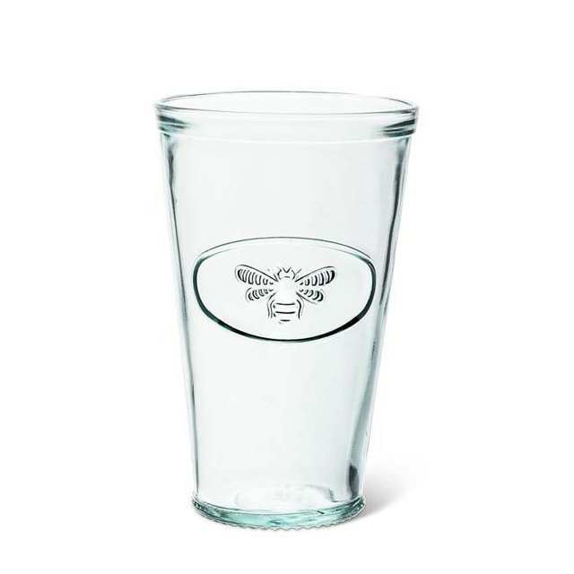 Abbott Collection AB-86-GREEN-7290 5.5 in. Tall Tumbler with Bee Crest