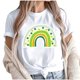 thumbnail image 2 of Puntoco Liquidación de camisetas cortas para mujer Camiseta de manga corta con cuello redondo y estampado informal a la moda para mujer, 2 of 5