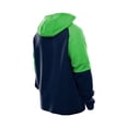 thumbnail image 3 of Men's New Era  College Navy Seattle Seahawks Combine Authentic Color Block Raglan Pullover Hoodie, 3 of 5